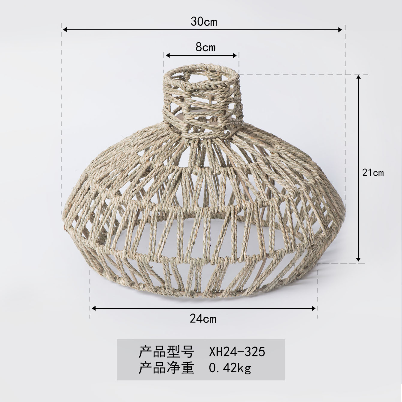 Campana de viento pastoral tela a mano lámpara de lámpara de cuerda de paja dormitorio residencial hotel café decoración creativa lámpara de lámpara