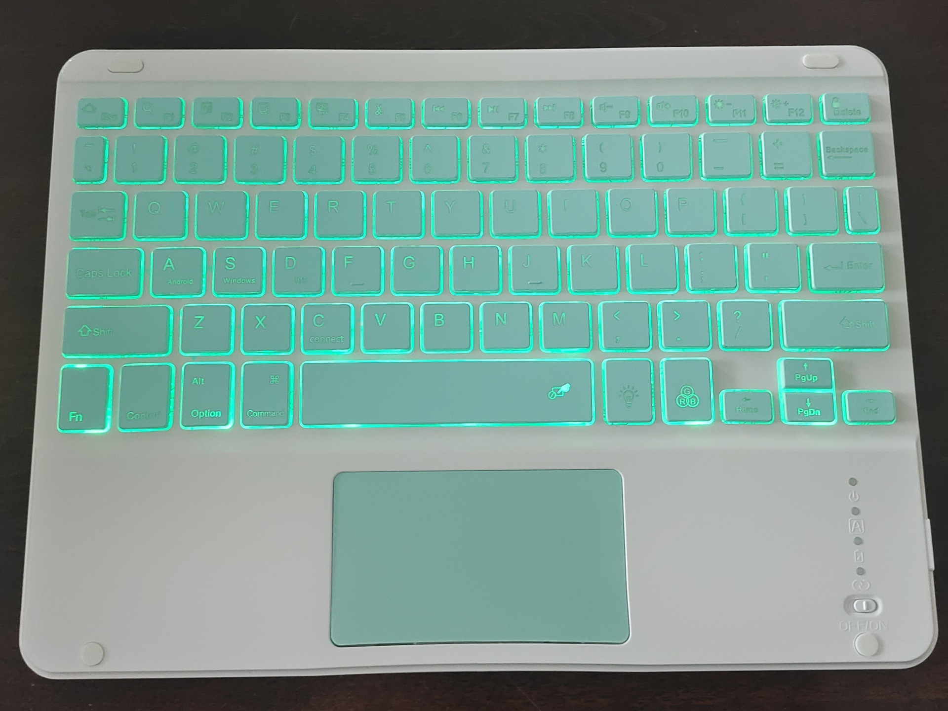 10 -inch touch backlight light green