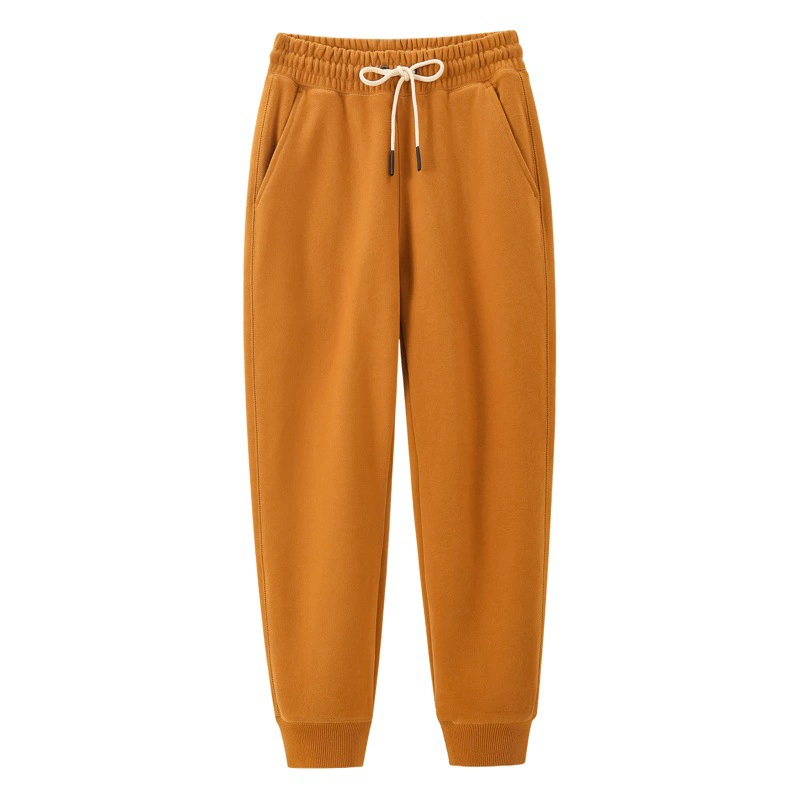 Высококачественные хлопчатобумажные брюки 470G тяжелые хлопчатобумажные брюки женские брюки толстые спортивные повседневные брюки хлопковые брюки