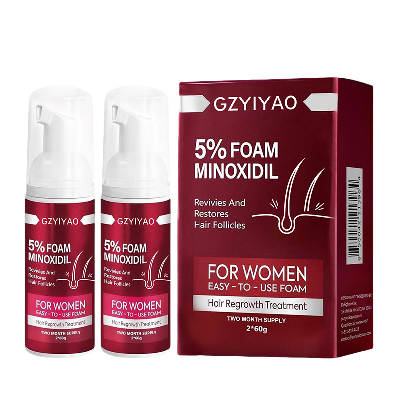 跨境5%米诺地亇育发生长液慕斯喷雾头皮护理HairGrowthFoam密发|undefined