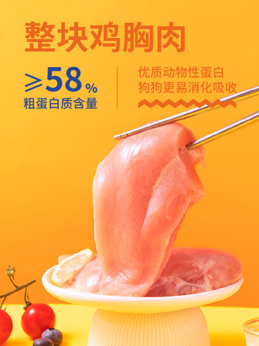 Crazy Puppy Snacks Chicken Jerky Pet Chicken Breast Jerky Teddy Corgi Puppy Small Dog Teething Stick