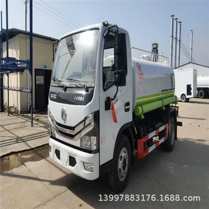 Dongfeng 5 tonluq bələdiyyə suvarma maşını, paslanmayan polad su daşıyıcı.