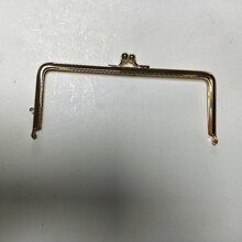 170*70单圈亮浅金 架 手袋抓钱银挎包用口金五金铰铁夹