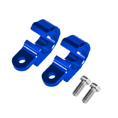 Motosiklet ləvazimatları və aksesuarları parts aluminum alloy clamp - blue-pair