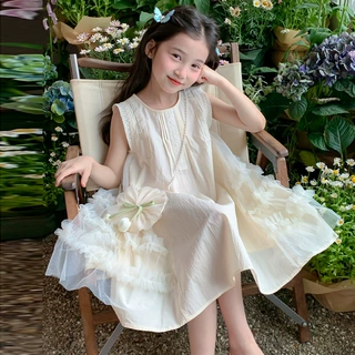 女童夏装连衣裙2026新款儿童洋气网红女孩夏季裙子甜美背心公主裙