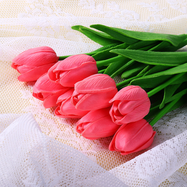Simulated tulip PU mini tulip simulated home decoration photo props…