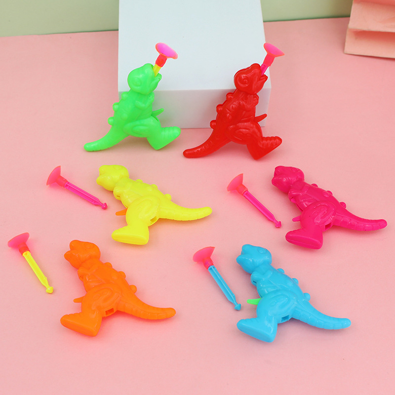Catapulta mini ventosa de bala suave color pequeña pistola de dinosaurio niños al aire libre interacción entre padres e hijos actividades al aire libre juguetes baratos