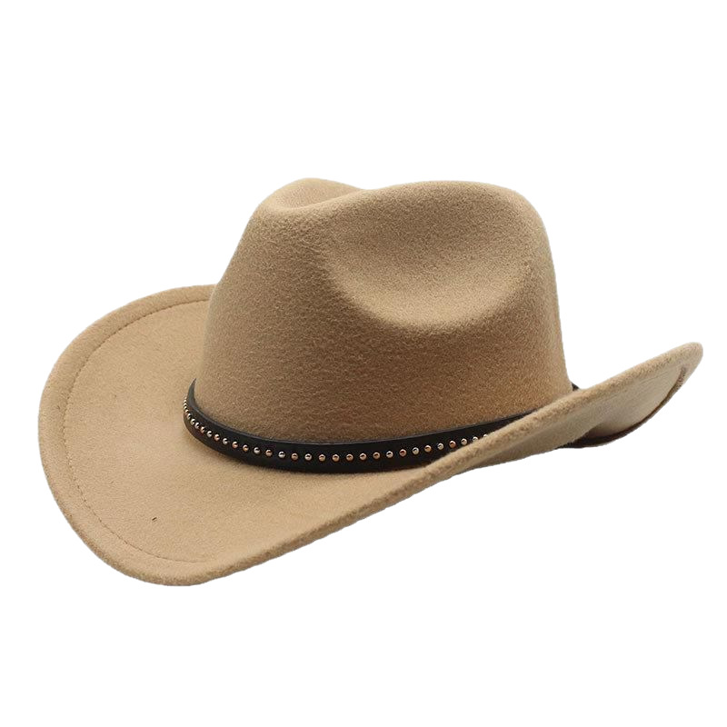 Westerse cowboyhoed voor dames en heren van wol jazz viltmuts_voghion.com