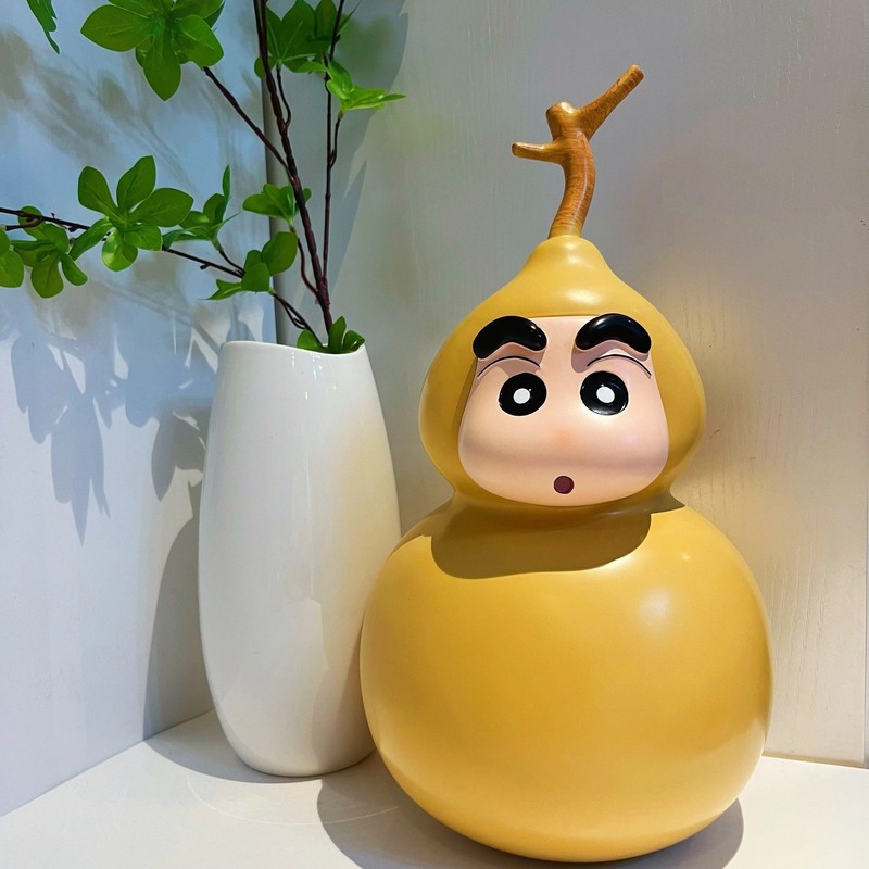 新しいクレヨンしんちゃんかわいいひょうたんしんちゃん男の子と女の子トレンディなフィギュア家の装飾デスクトップ装飾品ギフト|undefined