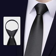 B 37367 Zipper Striped Narrow Tie ��ɫ������� �羳ŷ��
