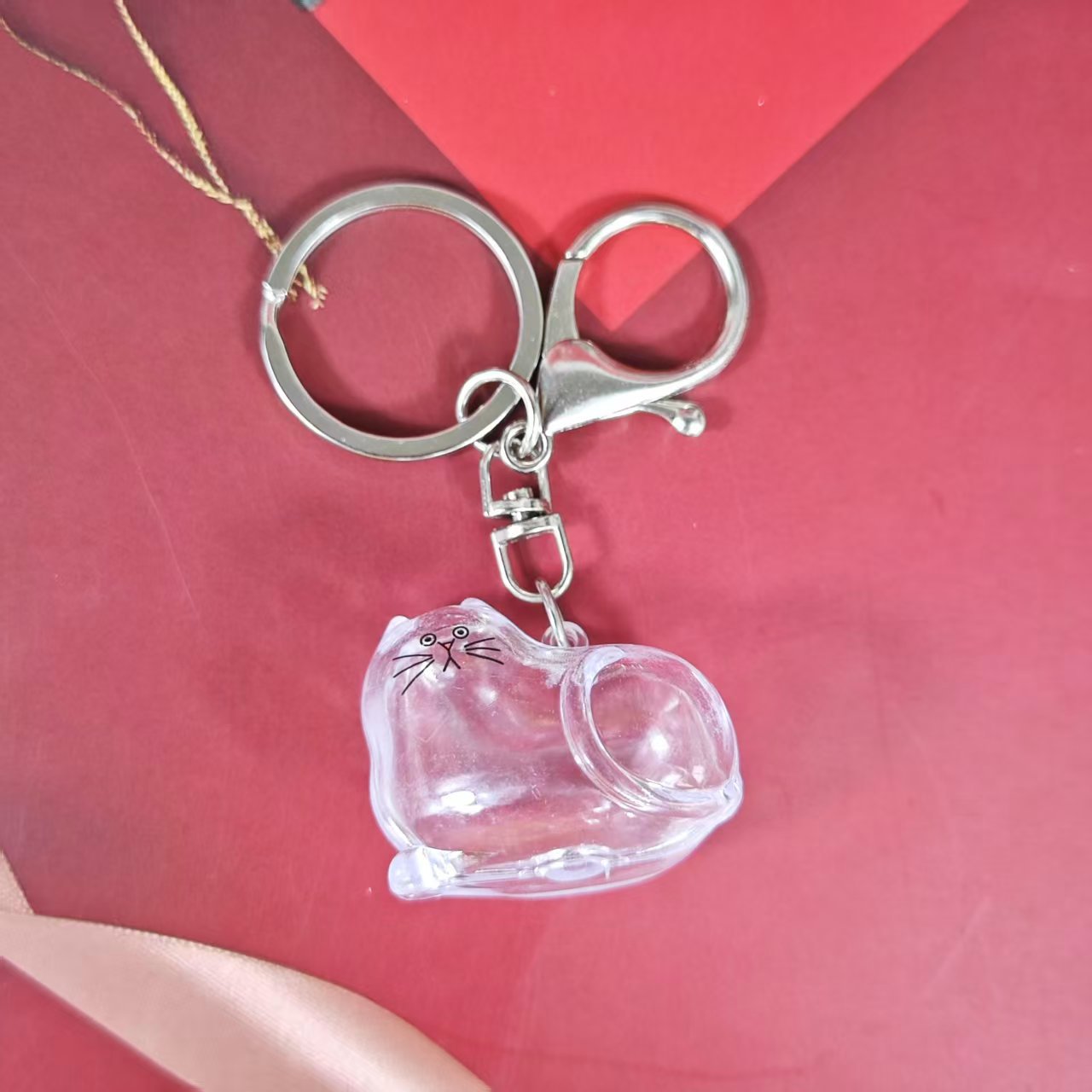 Caja de Almacenamiento Transparente para Pelo de Gato, Popular Transfronterizo, Cápsula para Guardar Pelo de Gato, Bolsa Conmemorativa, Llavero, Colgante para el Cuidado del Gato