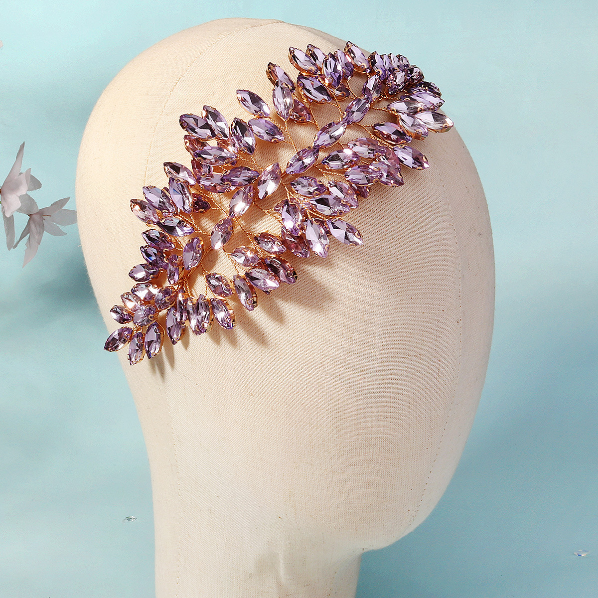 65g Weight Party Headpieces Hair Accessories Type 1 Piece Quantity Holiday, Wedding, Daily Occasion Rhinestone, Copper Material Leaf Pattern Women's Gender Simple Style Style Women's Simple Style Leaf Rhinestone Copper Party Headpieces 7