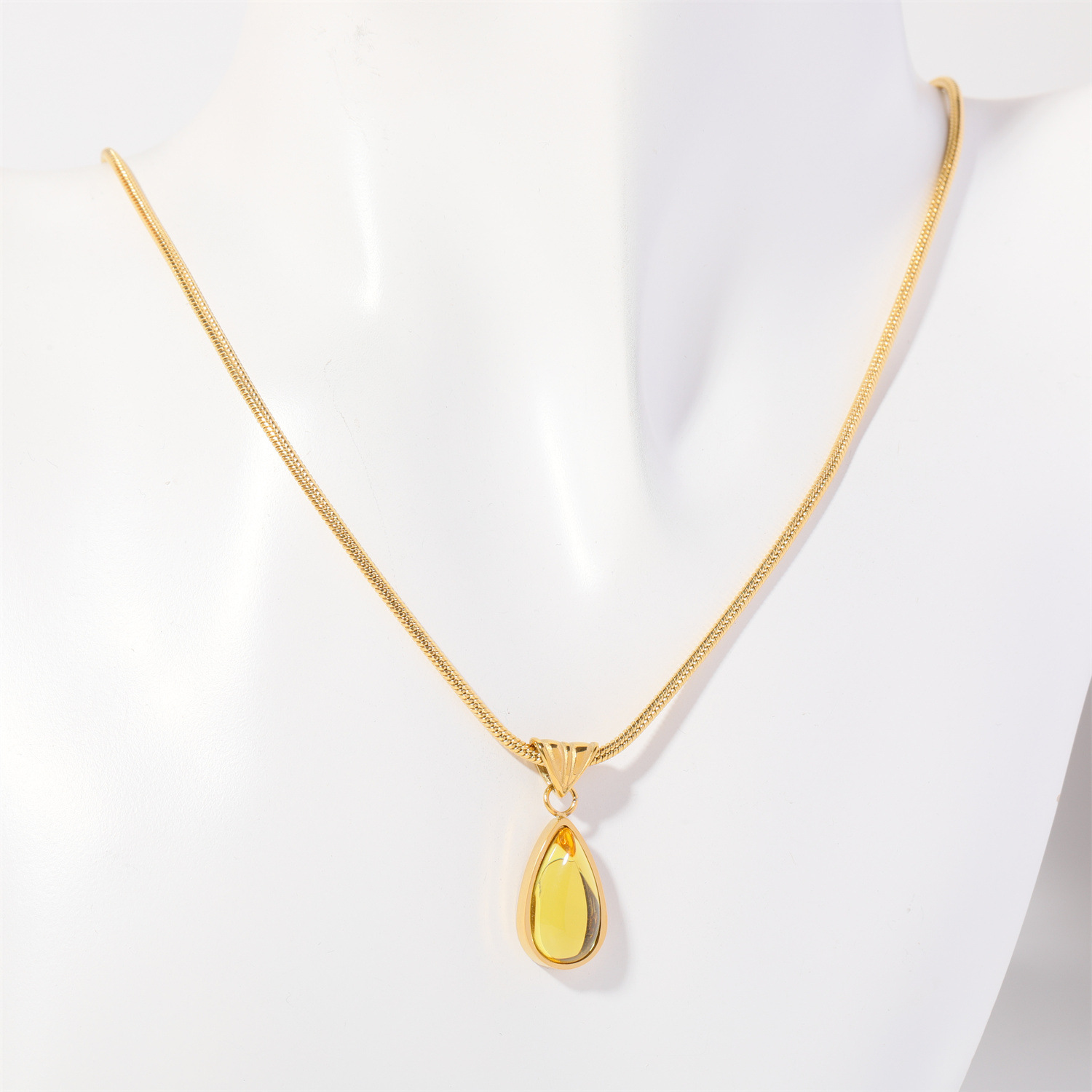 Collar de Piedra de Nacimiento de Diciembre, Colgante Gota de Agua image 11