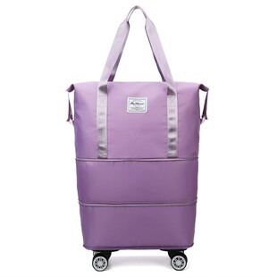 Capacious universal handheld travel bag, folding luggage organizer bag for moving 2