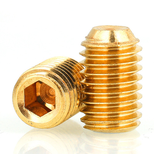 [m2m2.5m3m4m5m6m8m10] H62 copper concave end tightening headless screw positioning screw machine meter bolt