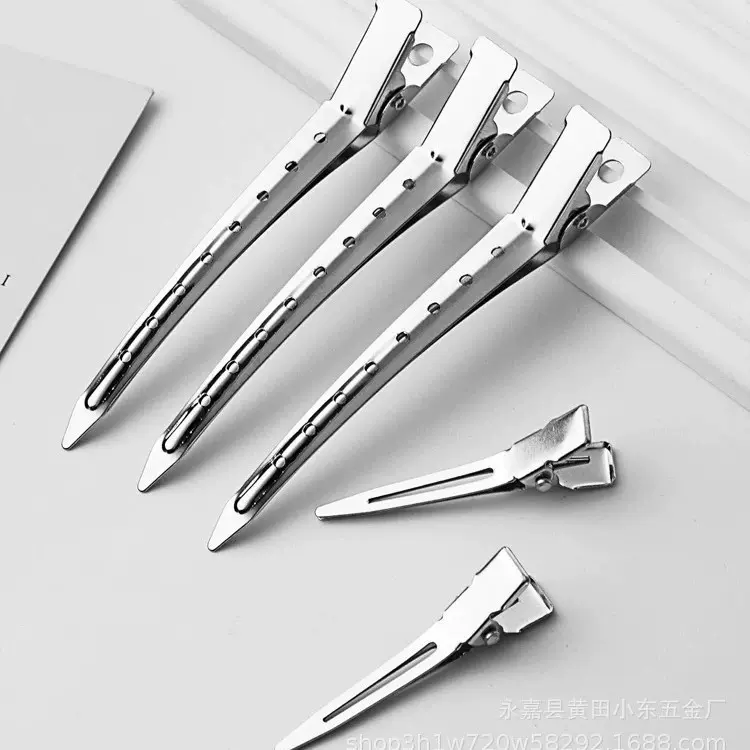 厂家直销尖嘴美发夹金属鸭嘴夹发根蓬松定位夹化妆定型无痕夹子