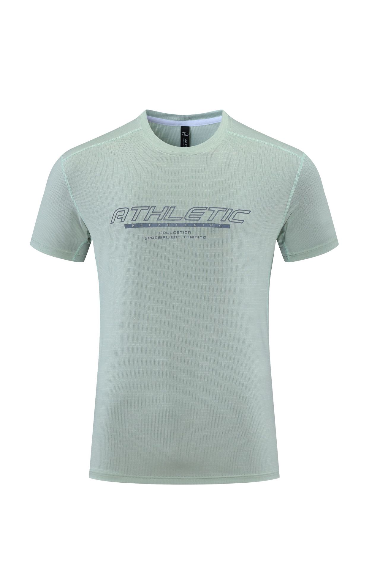 Deportes camiseta de los hombres de secado rápido manga corta de seda de hielo de verano delgada superior suelta ropa de entrenamiento de fitness correr transpirable manga corta
