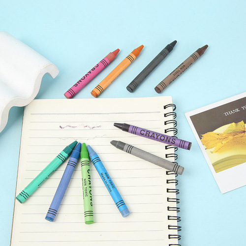 Manufacturer wholesale 8-color boxed crayons, cartoon art painting crayons, graffiti pens, crayons, stationery supplies