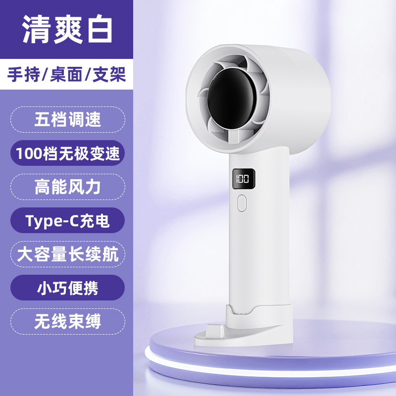 2025新款跨境高速涡轮小风炮强力劲风手持风扇无叶涡轮迷你小风扇|undefined