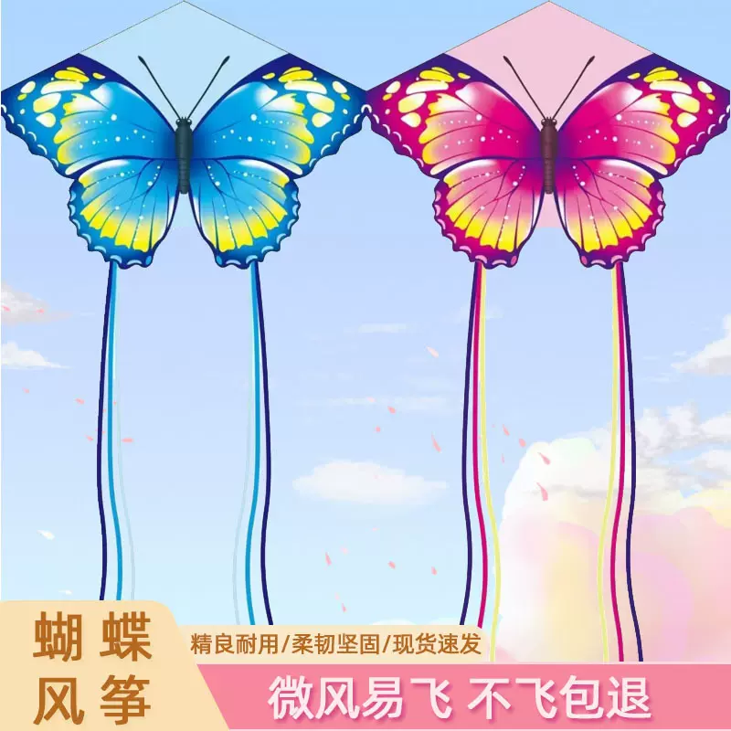 潍坊厂家直销新款网红儿童成人户外运动广场公园地摊夜市蝴蝶风筝