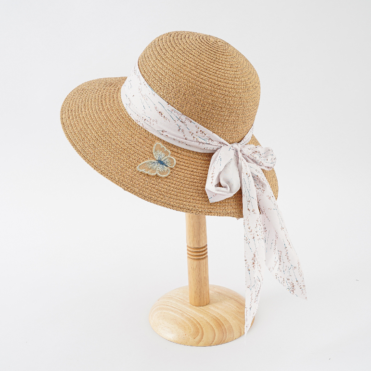 Sombrero de Sol de verano fresco de las mujeres sombrero de paja de la cinta grande sombrero de playa de vacaciones de viaje sombrero de sol al aire libre