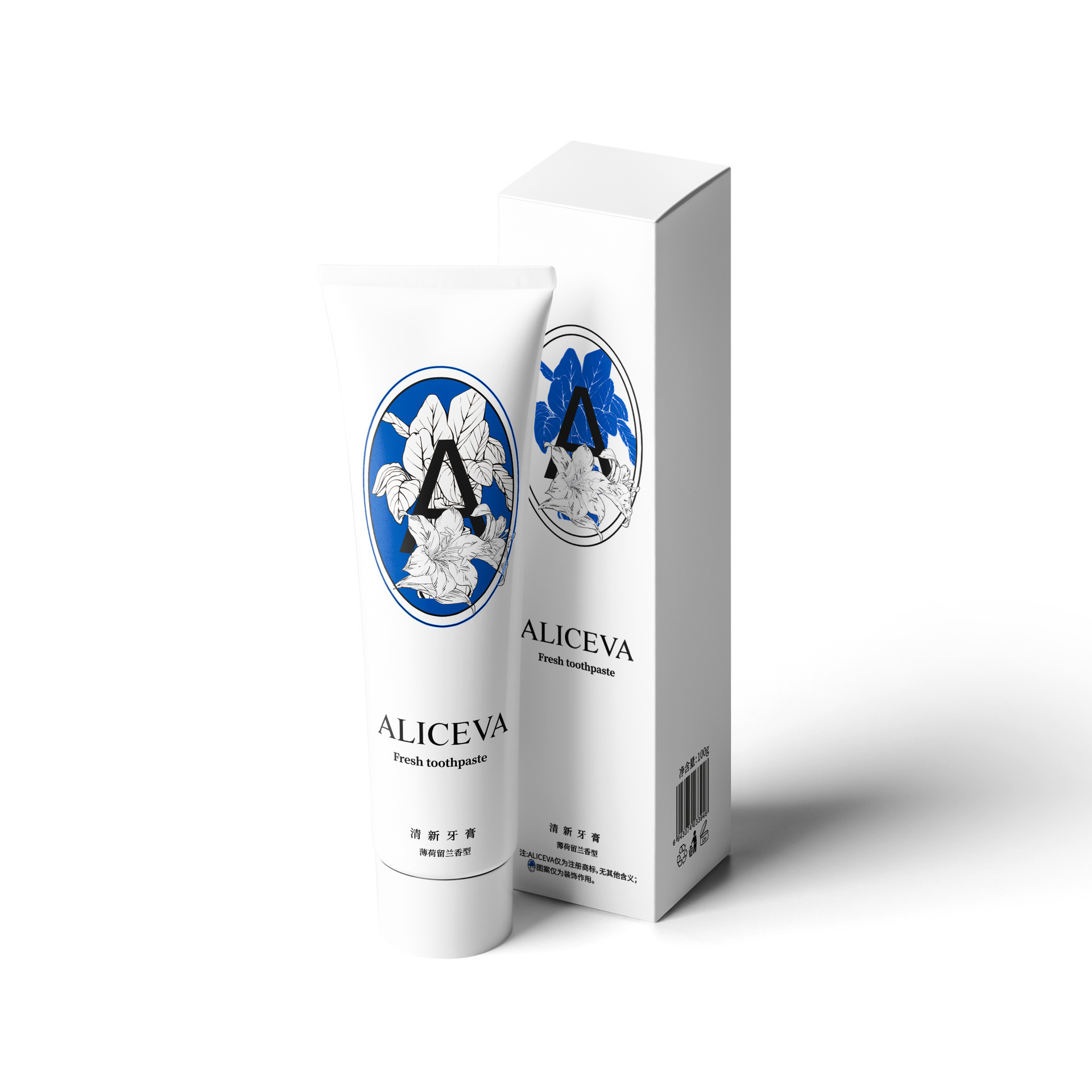 ALICEVA 향수 치약 (민트 스피어민트) 100g