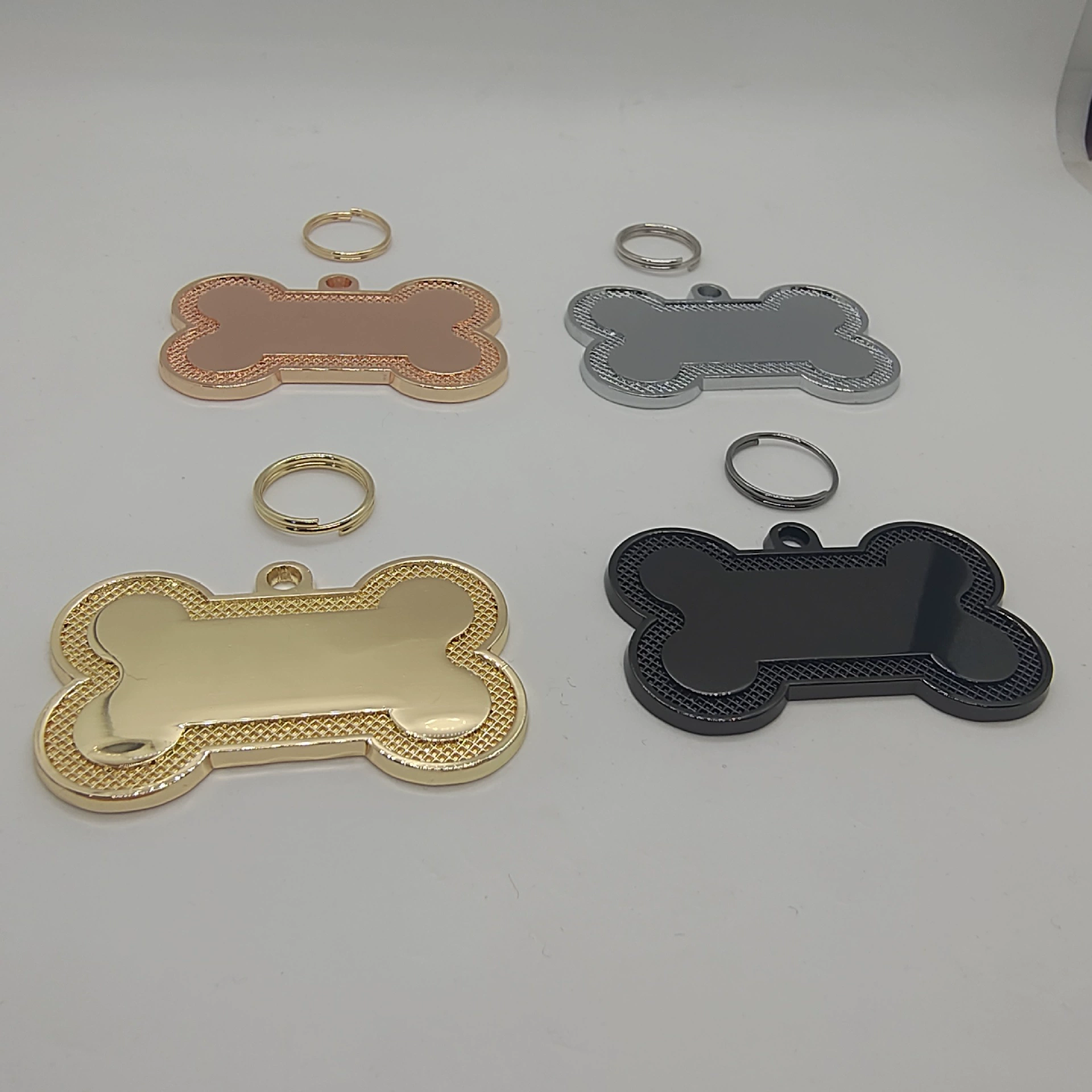 Производитель брелоков-идентификаторов для животных Grid Bone в наличии, трансграничные поставки, цинковый сплав, с возможностью лазерной гравировки
