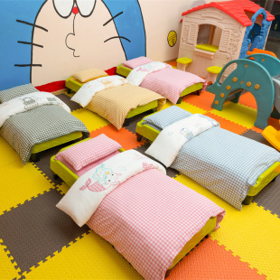 Washed Cotton Kindergarten Quilt Three-piece Set Pure Cotton Quilt Baby Children Six-piece Set Nap Bedding Bedding