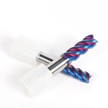 65度钨钢铣刀4刃平底不锈钢专用铣刀涂层合金CNC数控刀具立铣刀