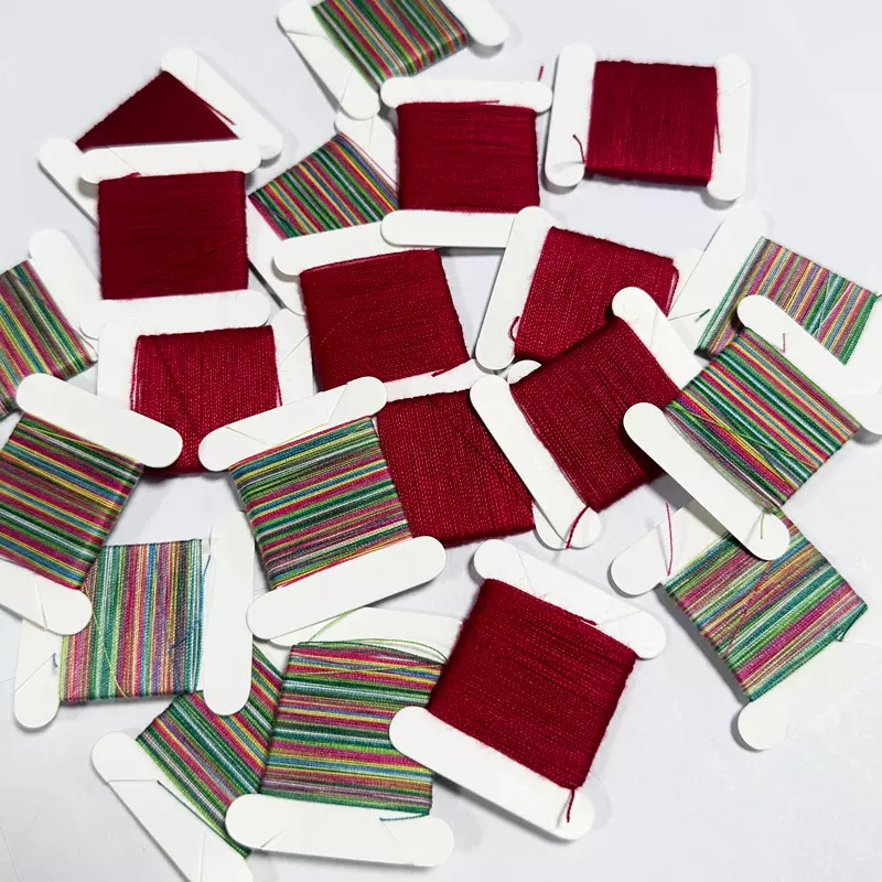 定制小卷SP棉线402-604 黑白彩色分装手缝家用缝纫线涤纶短纤服装