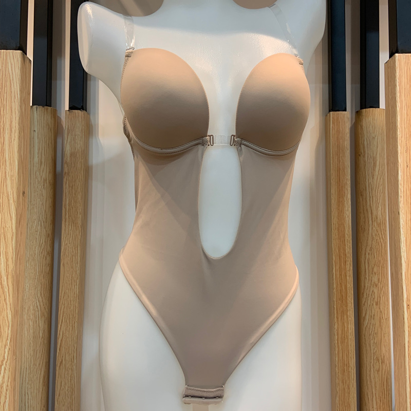 [Explosión de comercio exterior] correa de hombro invisible abdominal abdominal ropa interior de belleza sin marcas de acero sujetador de espalda expuesta ropa de plástico