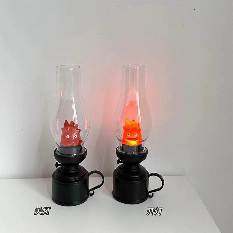 Ночник Calcifer на Хэллоуин, тыква, маленький призрак, ночник для детской спальни, теплый свет для сна, день рождения