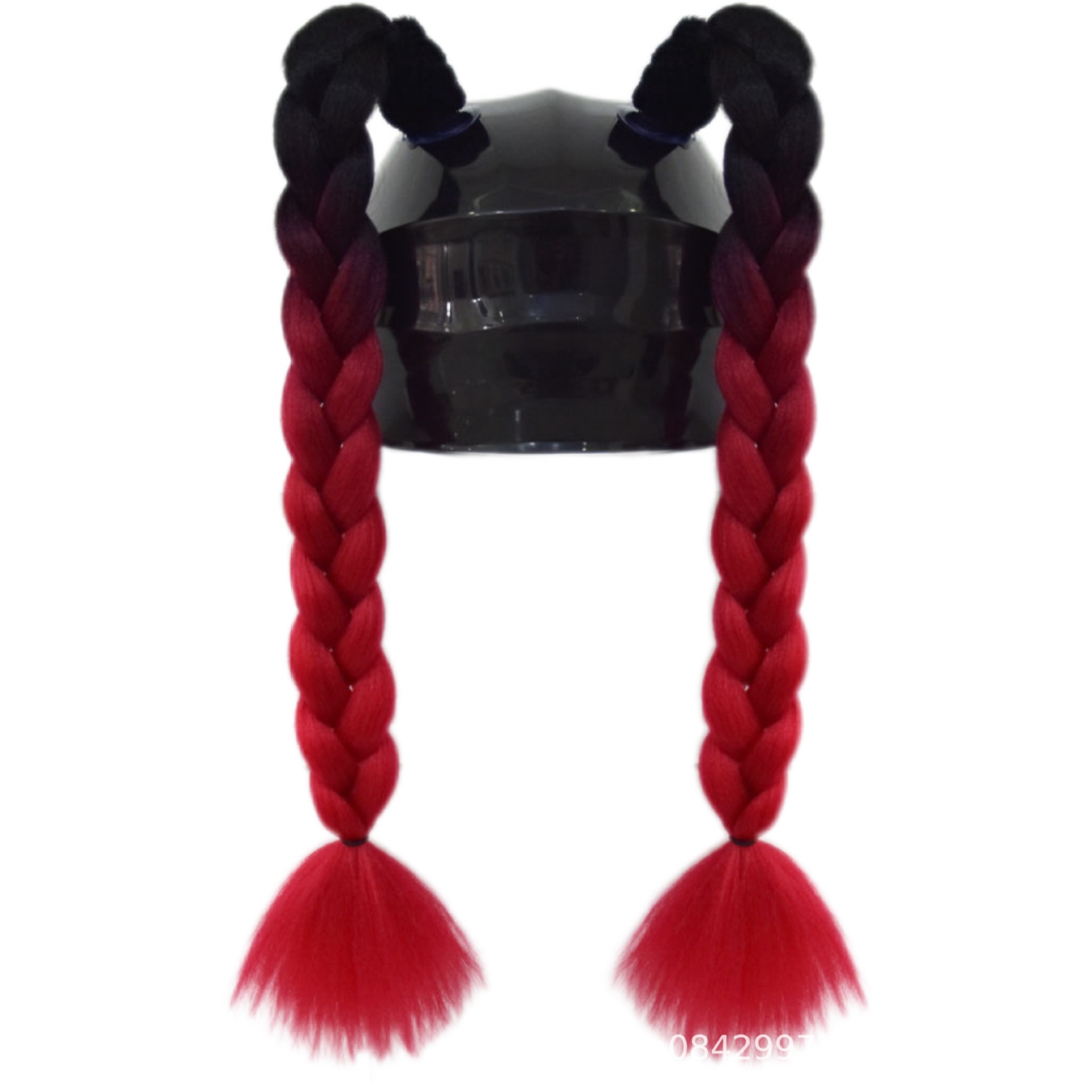 Auto Parts and Accessories – Motuoche Decorations - black-and-dark-red-ponytail-braids-1-pair