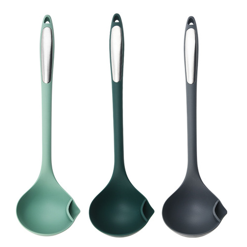 Silicone spatula, non-stick spatula, special food grade oil filter spoon, high temperature resistant cooking spatula, Chinese spatula, new Nordic style