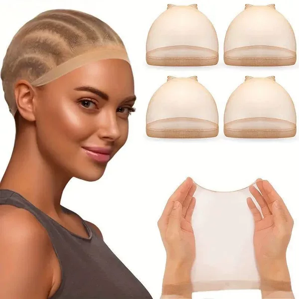 Summer Invisible Seamless Fine Mesh Nylon Wig Net, Extended Length High Elasticity Wig Net Cover, Invisible Hair Net