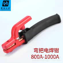 廠家批發1000A純銅鍛壓重型加厚800A電焊鉗手持不燙手彎把電焊鉗