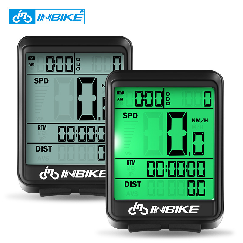 INBIKE bicycle code meter 2.1 inch wireless speed sensor odometer road bike riding equipment IC321