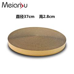 Meianju Corrugated Cardboard Replacement Core Round Cat Scratch Board Cat Bed Corrugated Cardboard Replacement Core Cat Claw Board Factory Direct Sale
