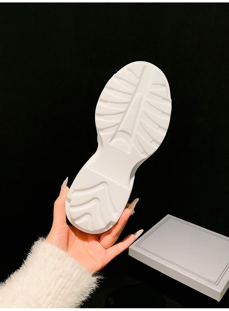 Sandal nữ đế dày da bò cao gót 14 cm phong cách La Mã — màu đen, màu trắng, màu mơ chi tiết 19