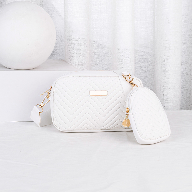 Tendencia transfronteriza nueva moda sólida estampada sequinilla hombro de una sola bolsa de tamaño de tramo inclinado bolsas de damas al por mayor