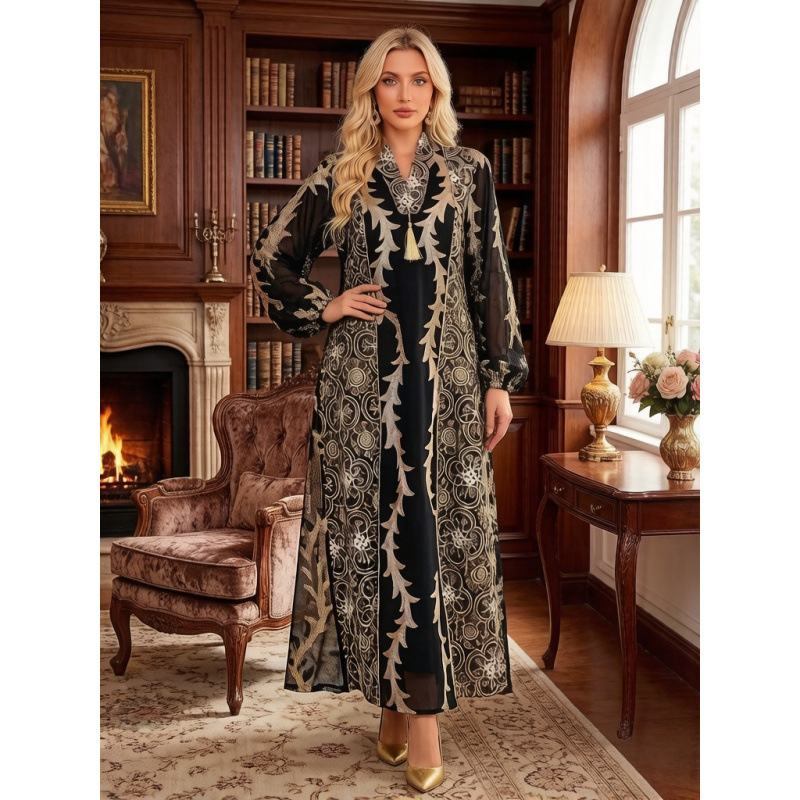 Factory Wholesale Women's Long Dresses, Heavy-Duty Festival Party Dresses, Summer Mesh Embroidered Dresses Factory Wholesale Women's Long Dresses, Heavy-Duty Festival Party Dresses, Summer Mesh Embroidered Dresses