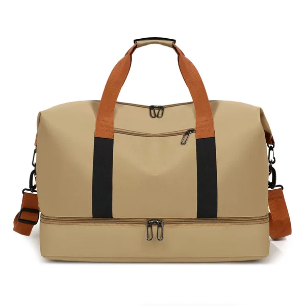 Short-Distance Travel Bag, Luggage Storage Bag, Women's Large-Capacity Independent Shoe Compartment, Gym Bag, Can Be Attached to a Trolley, Lightweight Handbag