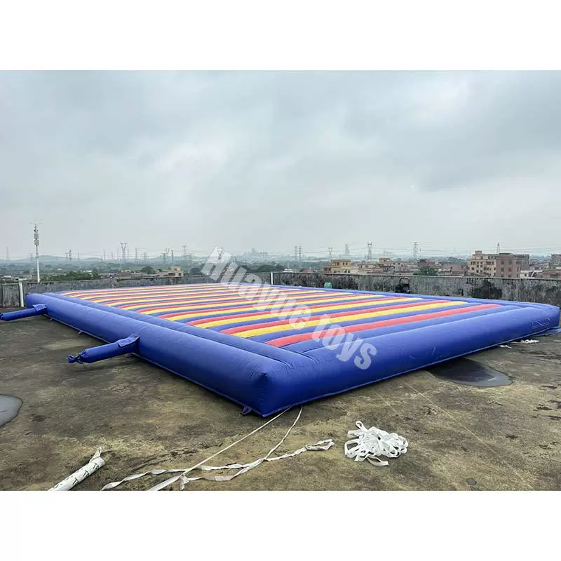 户外大型充气网红桥垫吊桥游乐设备充气防护气垫生产厂家景区农庄