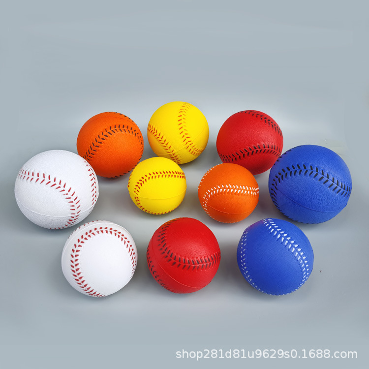 Factory direct PU ball toy foam baseball PU vent sponge ball 7.0CM9CM baseball decompression ball