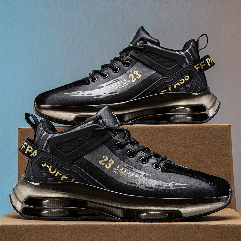 Coconut zapatos de los hombres de malla transpirable zapatilla de deporte ocasional de los hombres aumento de la altura del todo partido cojín de aire inferior suave papá zapatos de moda al por mayor