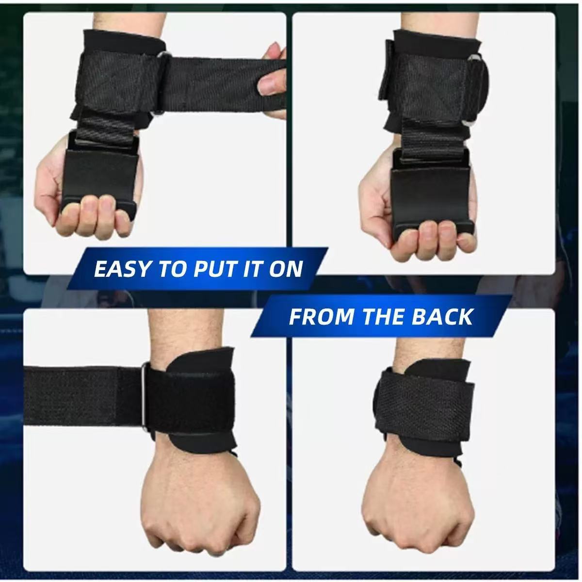 Pull-up muñeca de entrenamiento deportivo entrenamiento de acondicionamiento físico barra horizontal gancho interior de tracción dura anti-saída gancho auxiliar