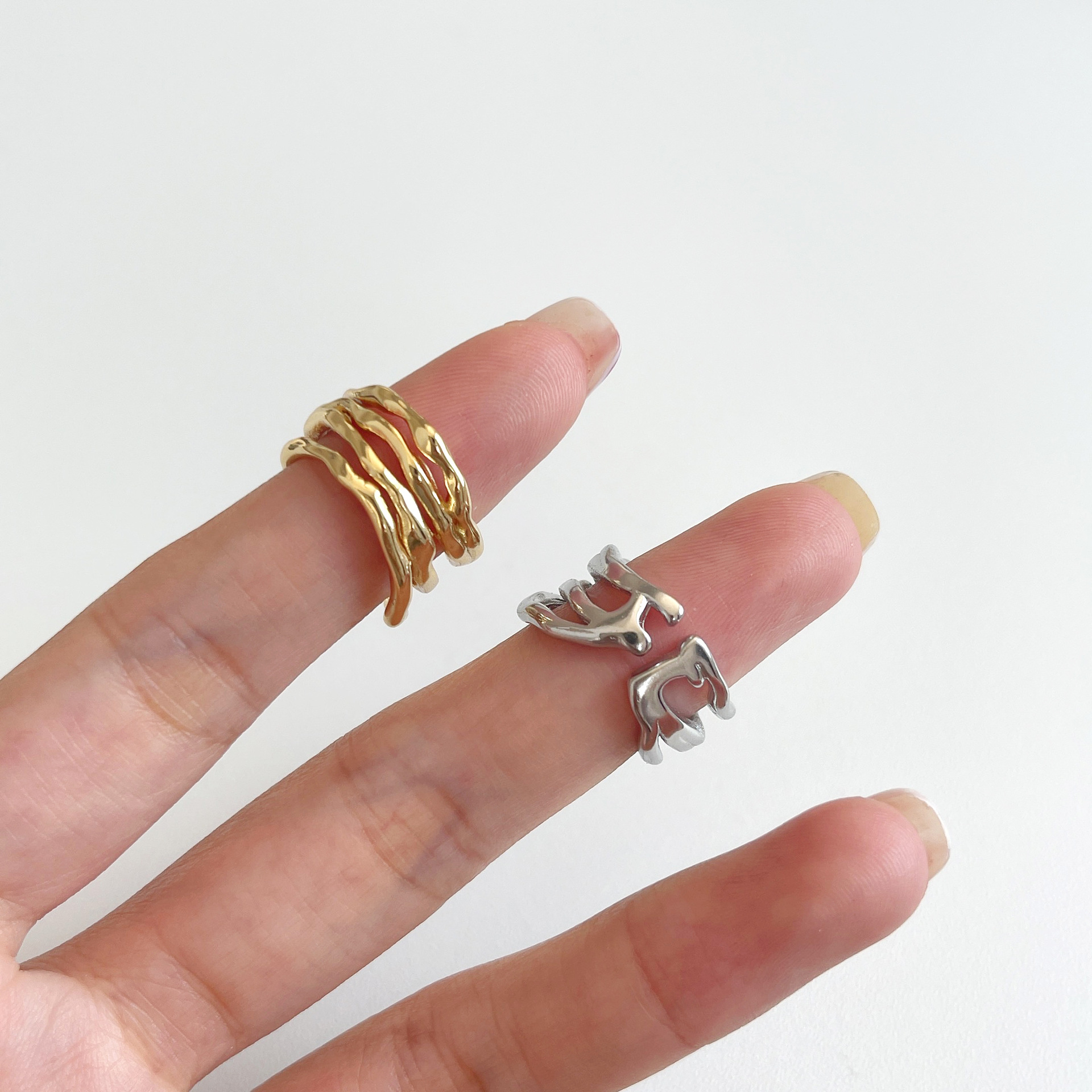 Fashion Geometric Copper Open Ring