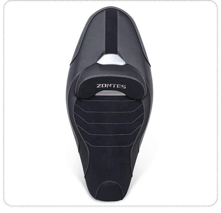 Suitable for Shengshi 350D motorcycle sports cushion assembly modified waist support waterproof seat bag frosted black suede leather