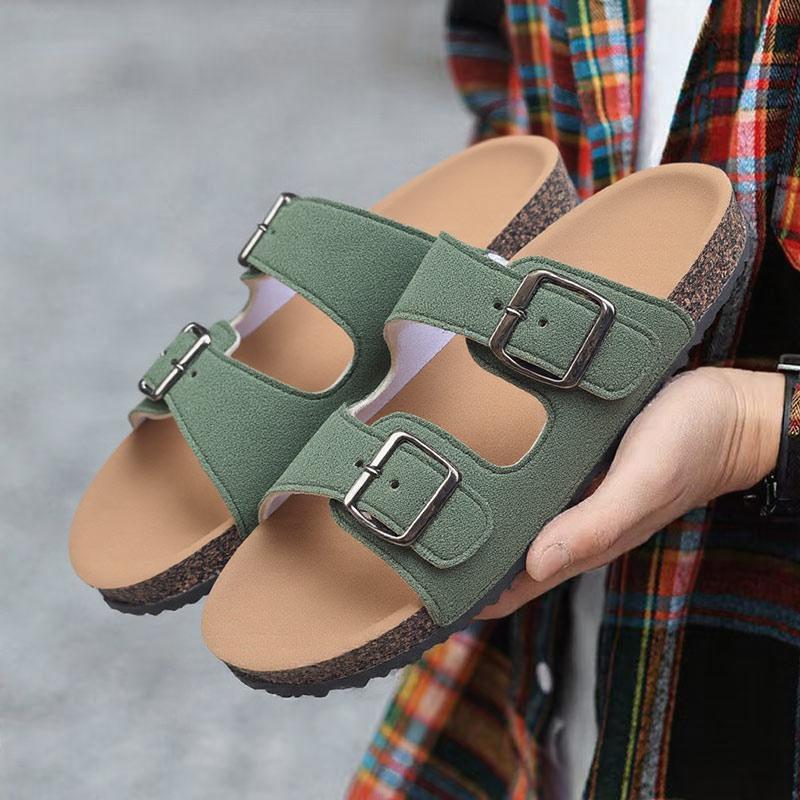 Nuevas sandalias de pareja, zapatillas Birkenstock, zapatos de playa, zapatos con agujeros QB003