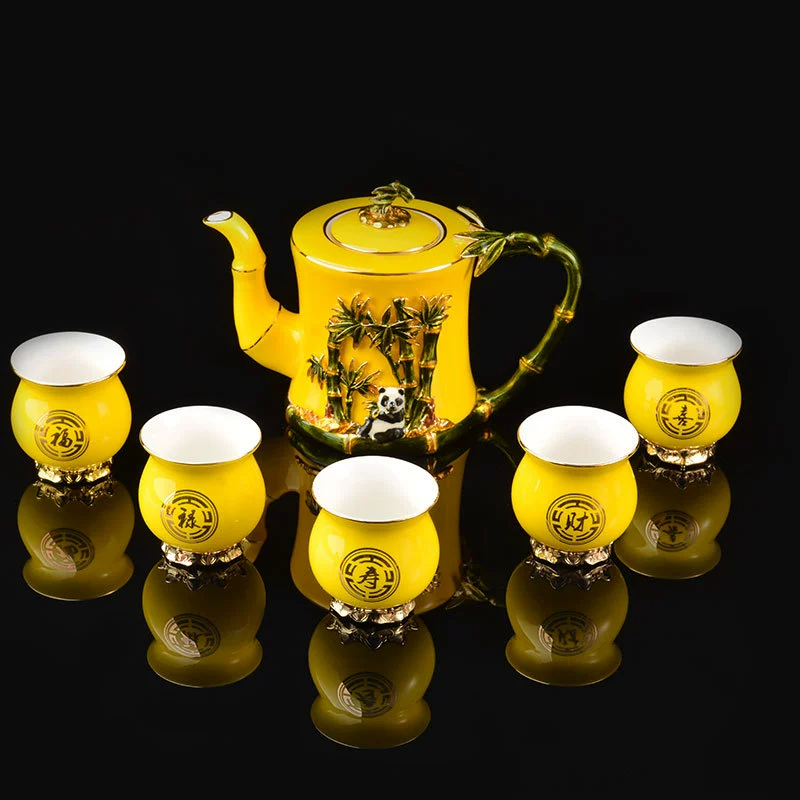 Ceramic tea set, Chinese tea cup, Birthday gift